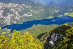 Bohinjsko jezero z Vogla.