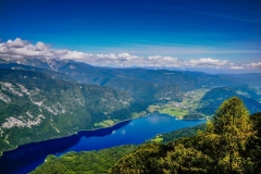 Bohinjsko jezero z Vogla.