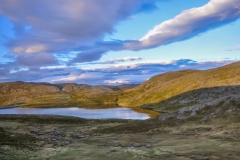 Polnočno sonce na Nordkappu. Prostranost. Kot bi bili na drugem planetu.