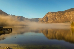 Bohinjsko jezero - magičnost božičnega časa.