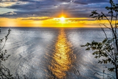 Navdih. Sončni zahod v Strunjanu.